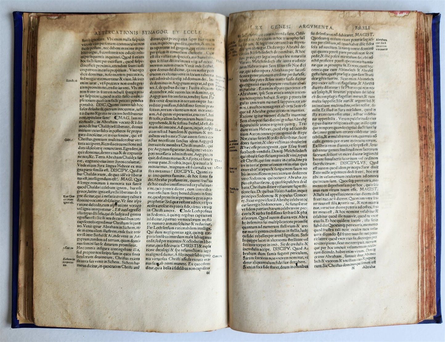 1537 ALTERCATIO SYNAGOGAE et ECCLESIA antique 16th CENTURY in LATIN Judaica