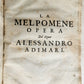 1649 LA MELPOMENE OPERA antique VELLUM BOUND POETRY in FRENCH