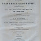 1847 SYSTEM of UNIVERSAL GEOGRAPHY by S. WALKER Vol.I antique ILLUSTRATED FOLIO