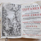 1751 BIBLE in FRENCH NEW TESTAMENT antique VELLUM BINDING
