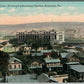 SCRANTON PA BIRDS EYE VIEW RAILROAD STATION ANTIQUE POSTCARD