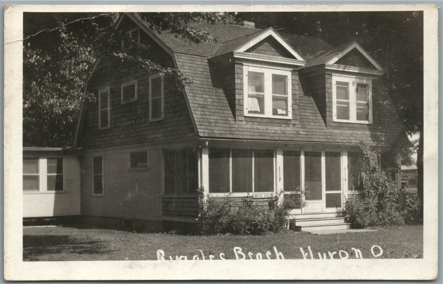 HURON OH VINTAGE REAL PHOTO POSTCARD RPPC