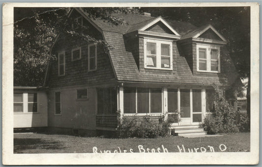 HURON OH VINTAGE REAL PHOTO POSTCARD RPPC