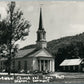 SHARON VT CHURCH & TOWN HALL VINTAGE REAL PHOTO POSTCARD RPPC