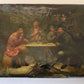RUSSIAN 19th century antique LACQUER BOX LUKUTIN MANUFACTURE large TAVERN SCENE