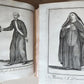 1706 ORDER of MILITANT CHURCH illustrated w/ 244 PLATES 2 VOLS antique VELLUM