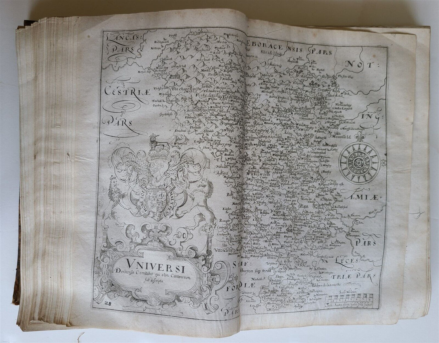 1637 BRITAIN DESCRIPTION of England Scotland Ireland antique ILLUSTRATED 48 MAPS