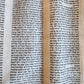 TORAH SCROLL FRAGMENT MANUSCRIPT on VELLUM antique BIBLE DEUTERONOMY 11:4-13:12