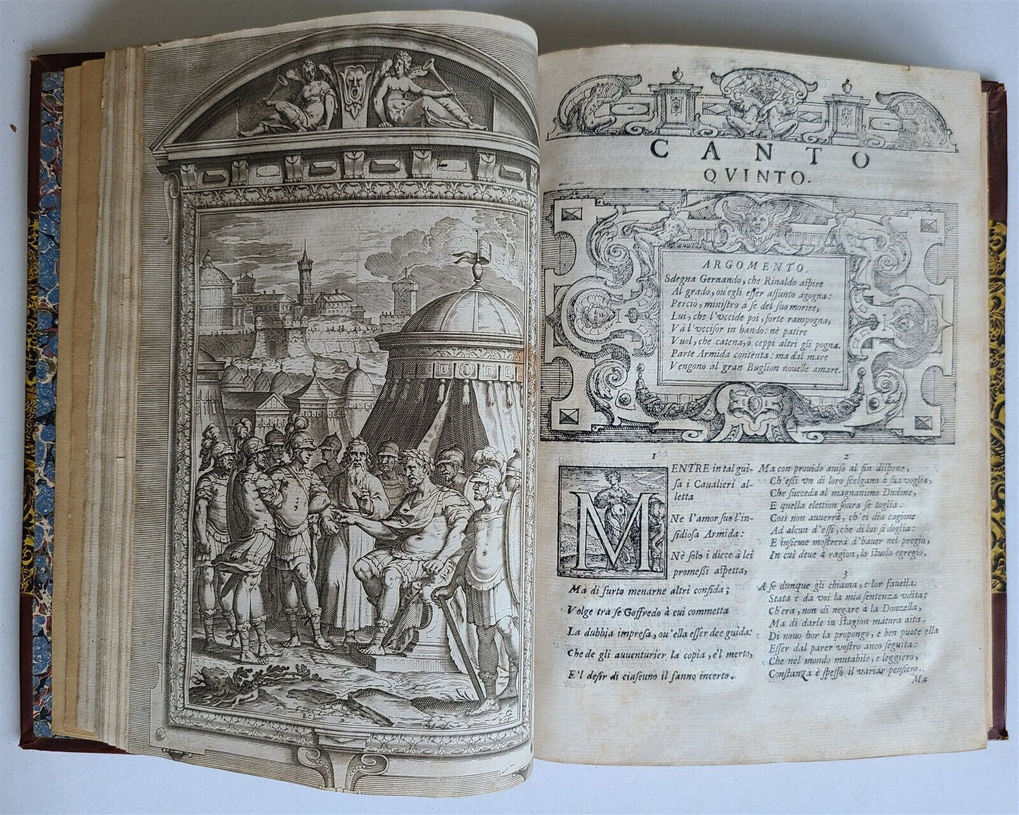 1617 TORQUATO TASSO La Gerusalemme liberata AMAZINGLY ILLUSTRATED antique FOLIO