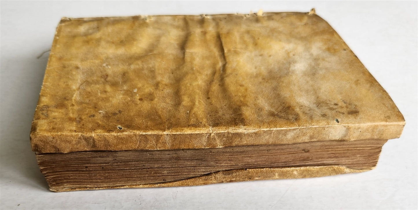 1570 RIMI SPIRITUALI by Gabriel FIAMMA antique 16th CENTURY VELLUM BINDING