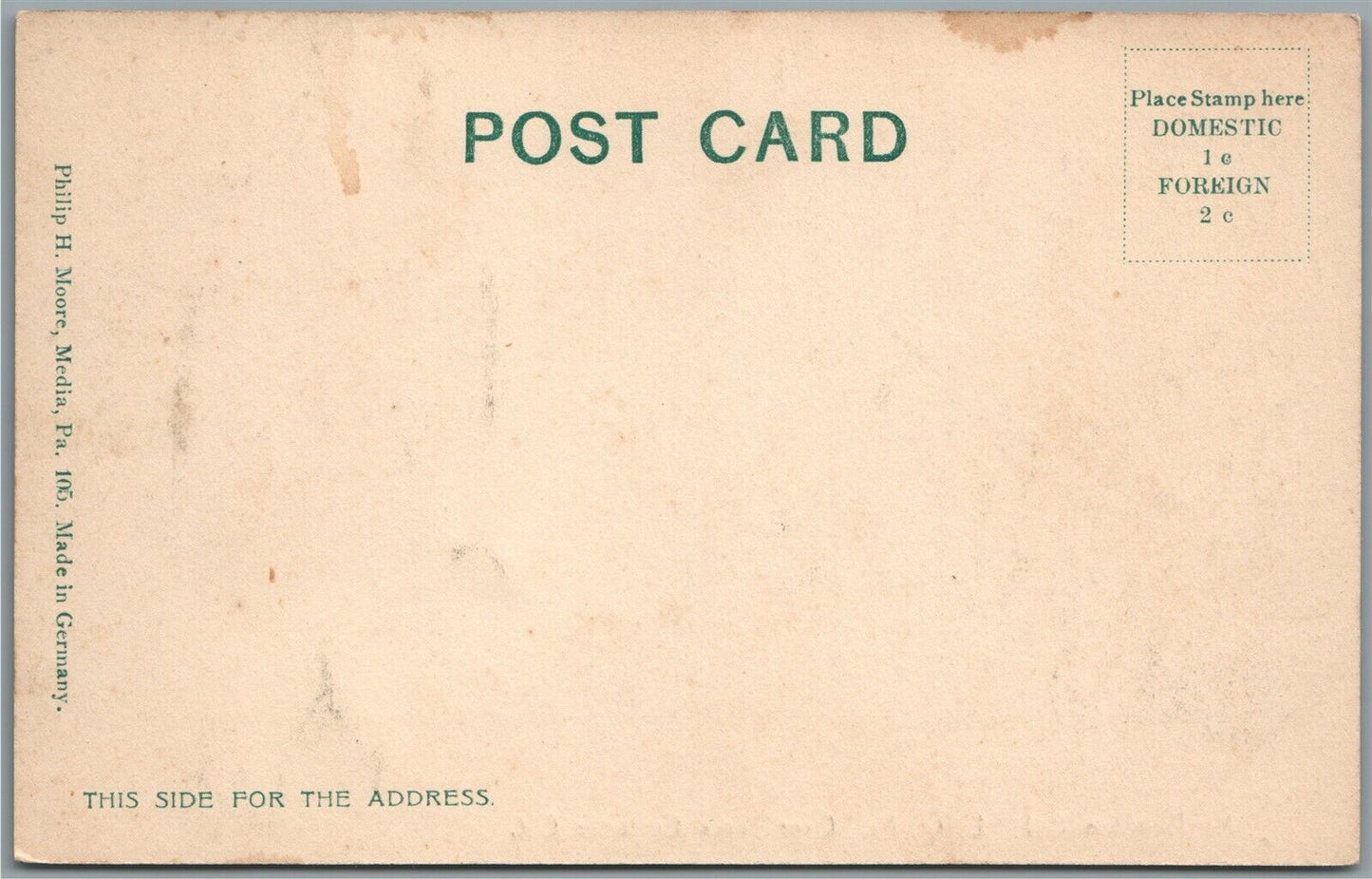 DARBY PA THE BLUNSTON OAK ANTIQUE POSTCARD