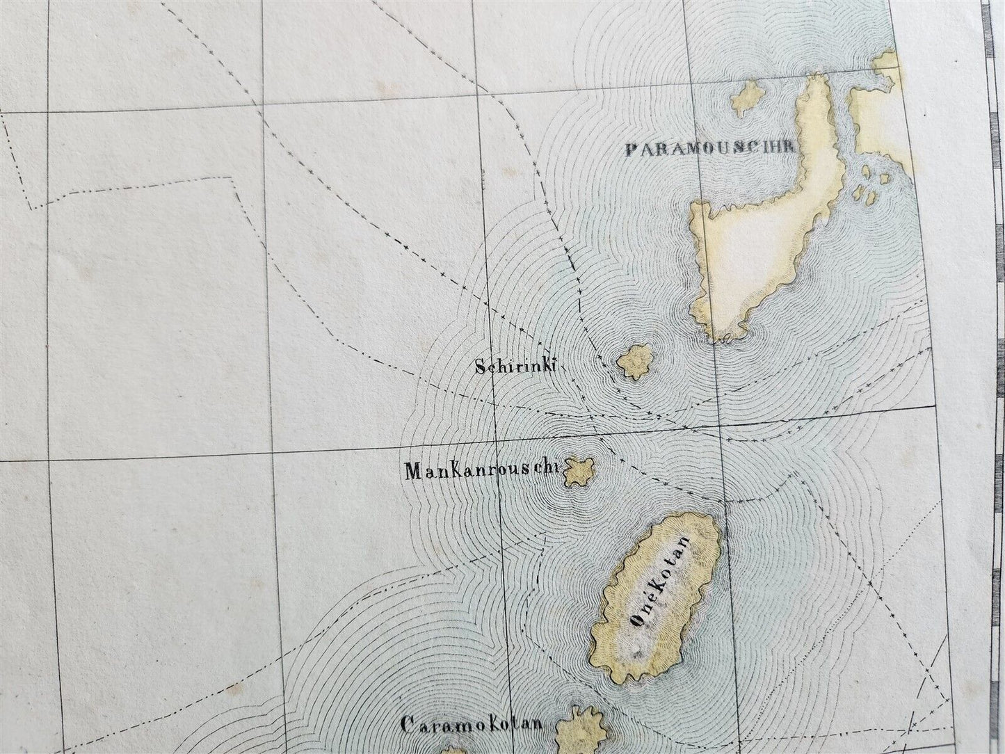 1827 MAP of RUSSIAN ASIA KURIL ISLANDS PARTIE DE LA RUSSIE D'ASIA antique 21x29"