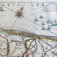 1640 DUCHY of FLANDERS BELGIUM MAP by WILLEM BLAEU antique AUTHENTIC handcolored