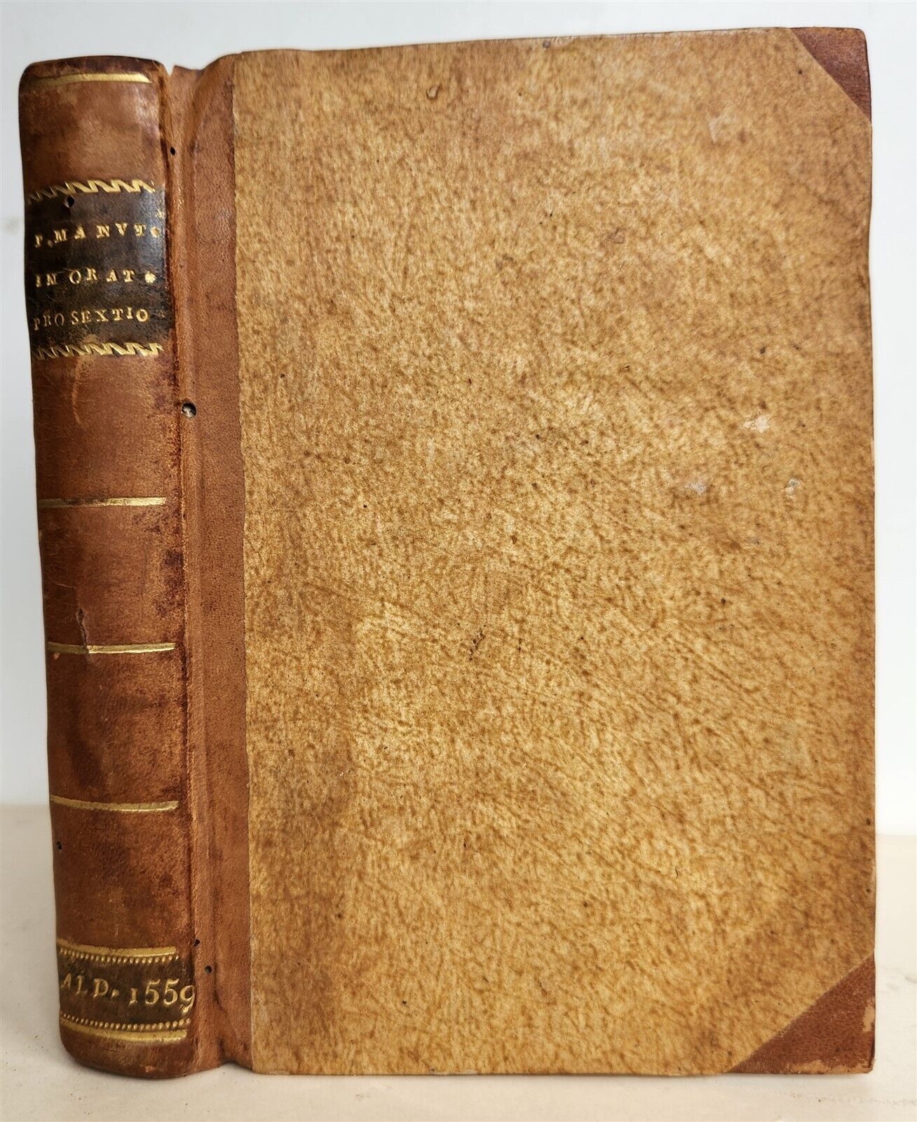 1559 ALDINE PRESS PAOLO MANUZIO antique 16th CENTURY In orationem ciceronis