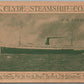 SS LENAPE CLYDE STEAMSHIP COMPANY ADVERTISING ANTIQUE POSTCARD