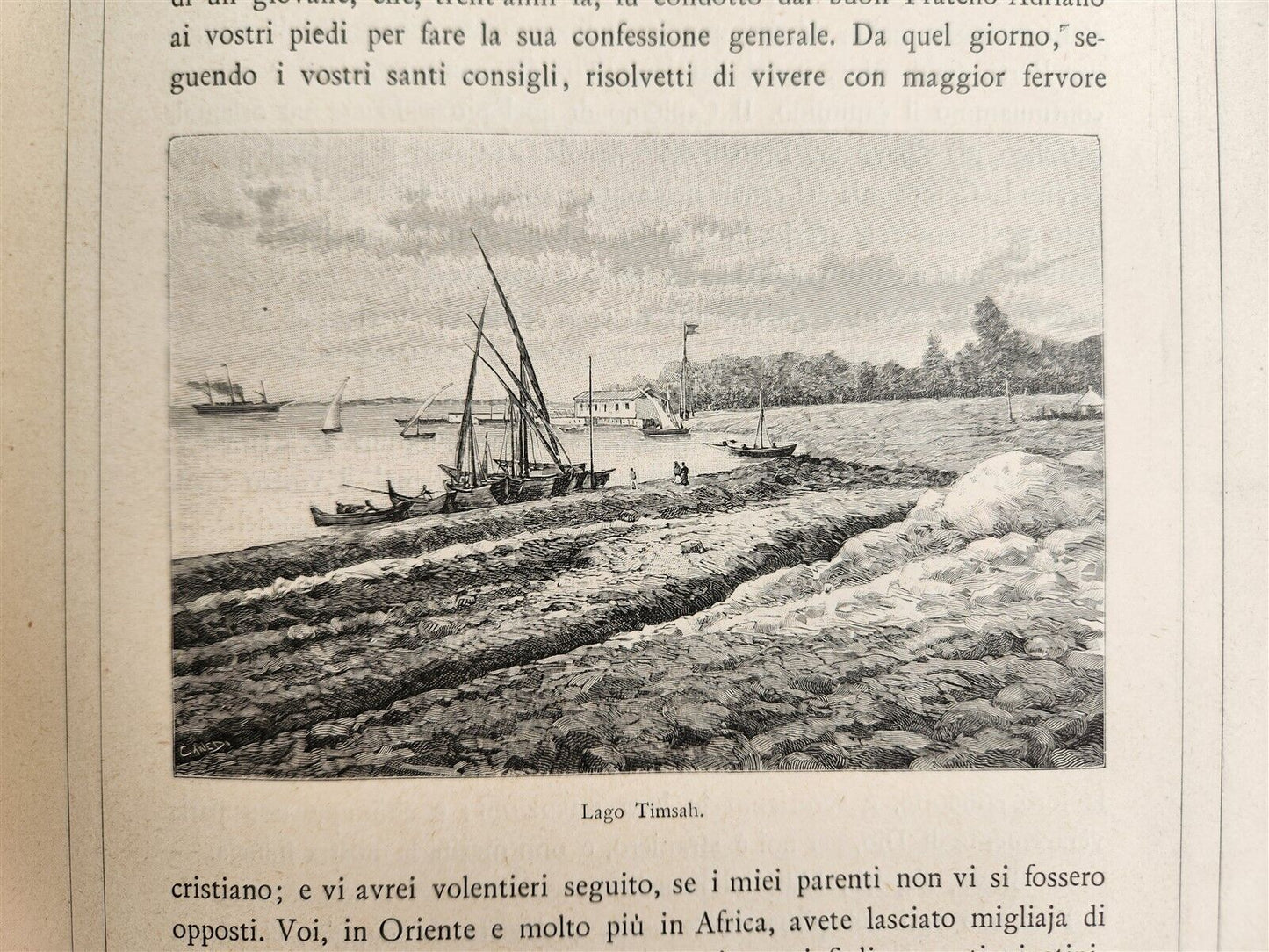 1885 TRAVELS in ETHIOPIA AFRICA in ITALIAN 6 FOLIO VOLUMES antique ILLUSTRATED