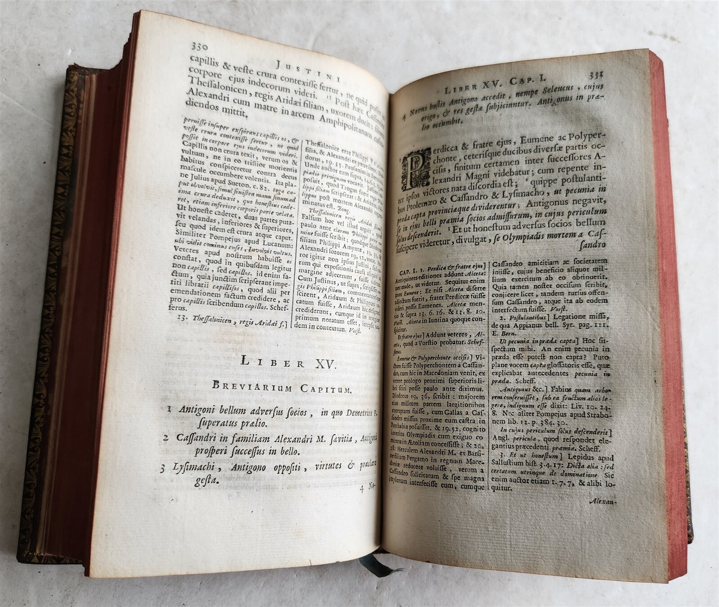 1683 HISTORIAE PHILIPPICAE by JUSTINIUS DECORATIVE BINDING antique
