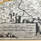 1720s MAP of GERMANY SAXONY by J.B.HOMANN antique AUTHENTIC hand colored