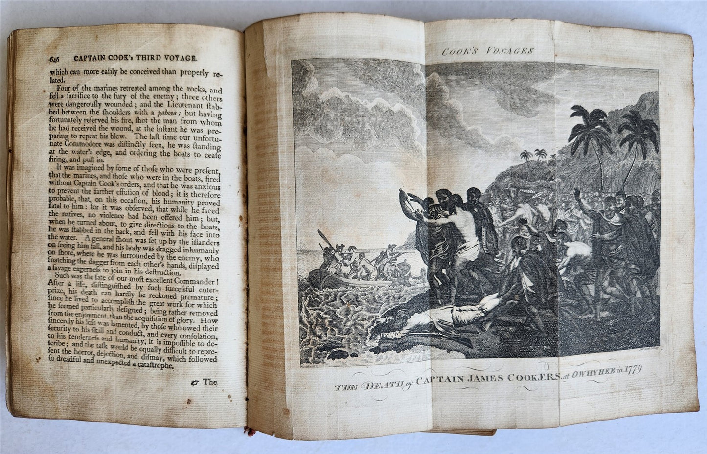 1790 CAPTAIN COOK'S VOYAGES ROUND THE WORLD 3 VOLS ILLUSTRATED antique ENGLISH