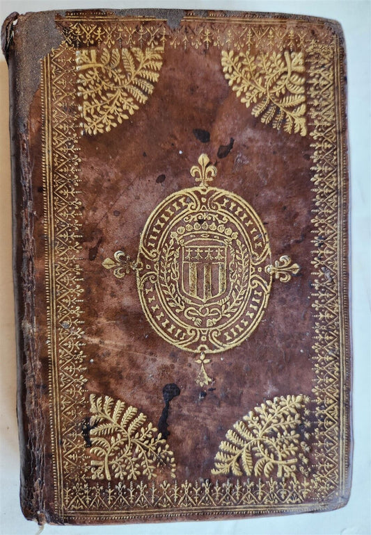 1621 POETRY by PIERRE MOUSSON antique DECORATIVE BINDING
