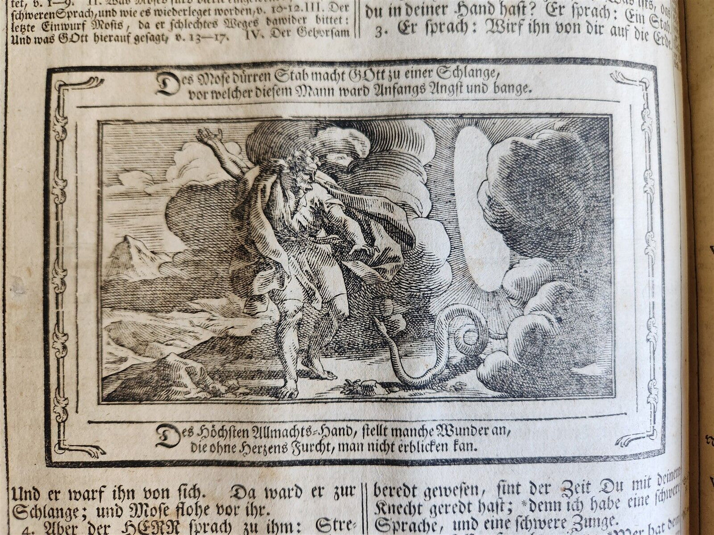 1788 BIBLE in GERMAN ILLUSTRATED antique MASSIVE PIGSKIN BOUND FOILIO