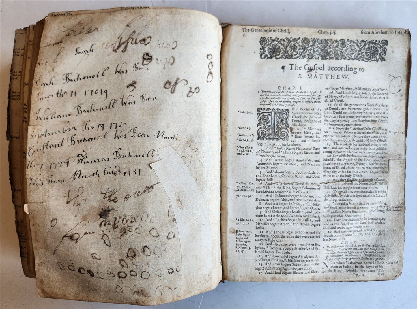 1629 BIBLE in ENGLISH antique ILLUSTRATED Old & New Testament