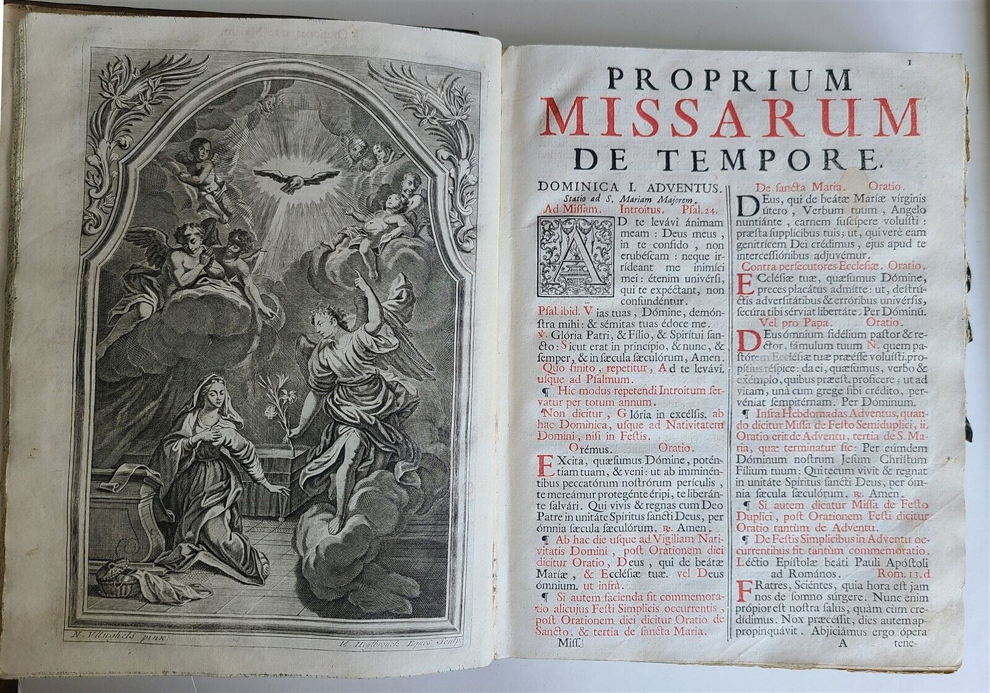 1741 MISSALE ROMANUM antique FOLIO