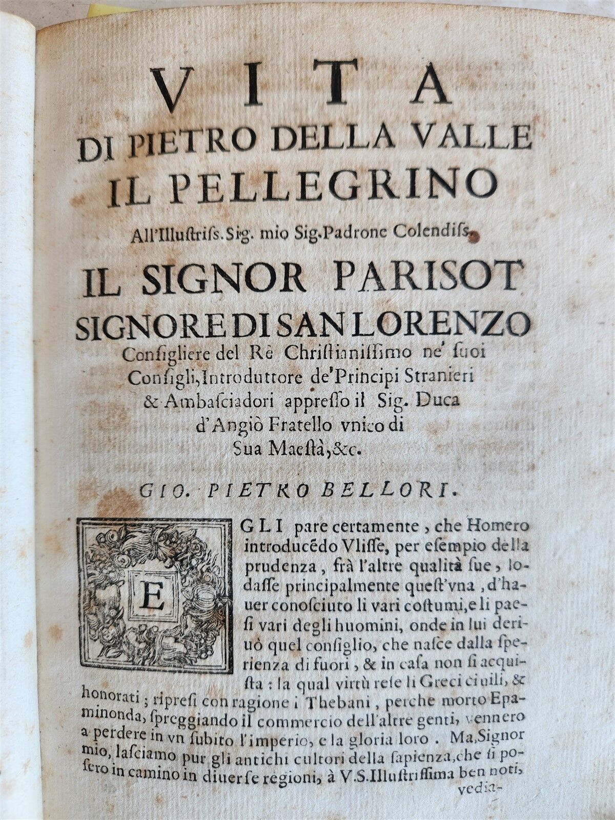 1663 De'Viaggi di Pietro Della Valle il Pellegrino ANTIQUE in ITALIAN SCARCE v.3