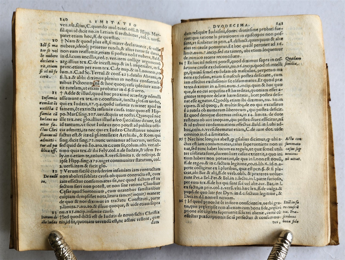 1546 Andre TIRAQUEAU Regii in senatu antique VELLUM BOUND