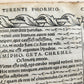 1511 POST-INCUNABULA EDITION of TERENCE antique RARE