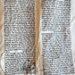 TORAH SCROLL FRAGMENT MANUSCRIPT on VELLUM antique BIBLE EXODUS