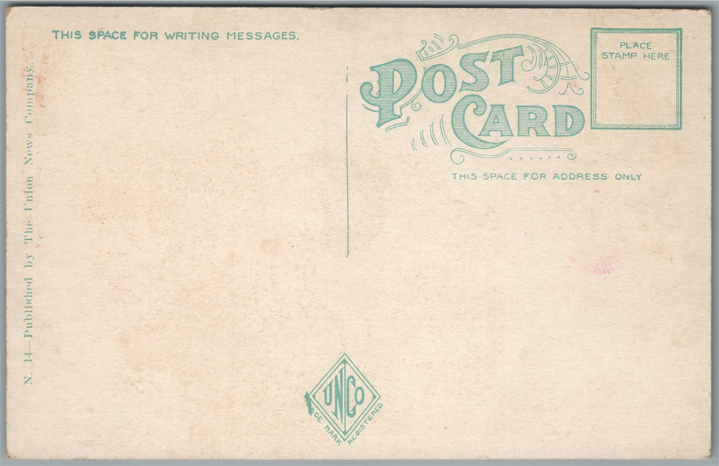 NEWCASTLE IN BROAD STREET ANTIQUE POSTCARD