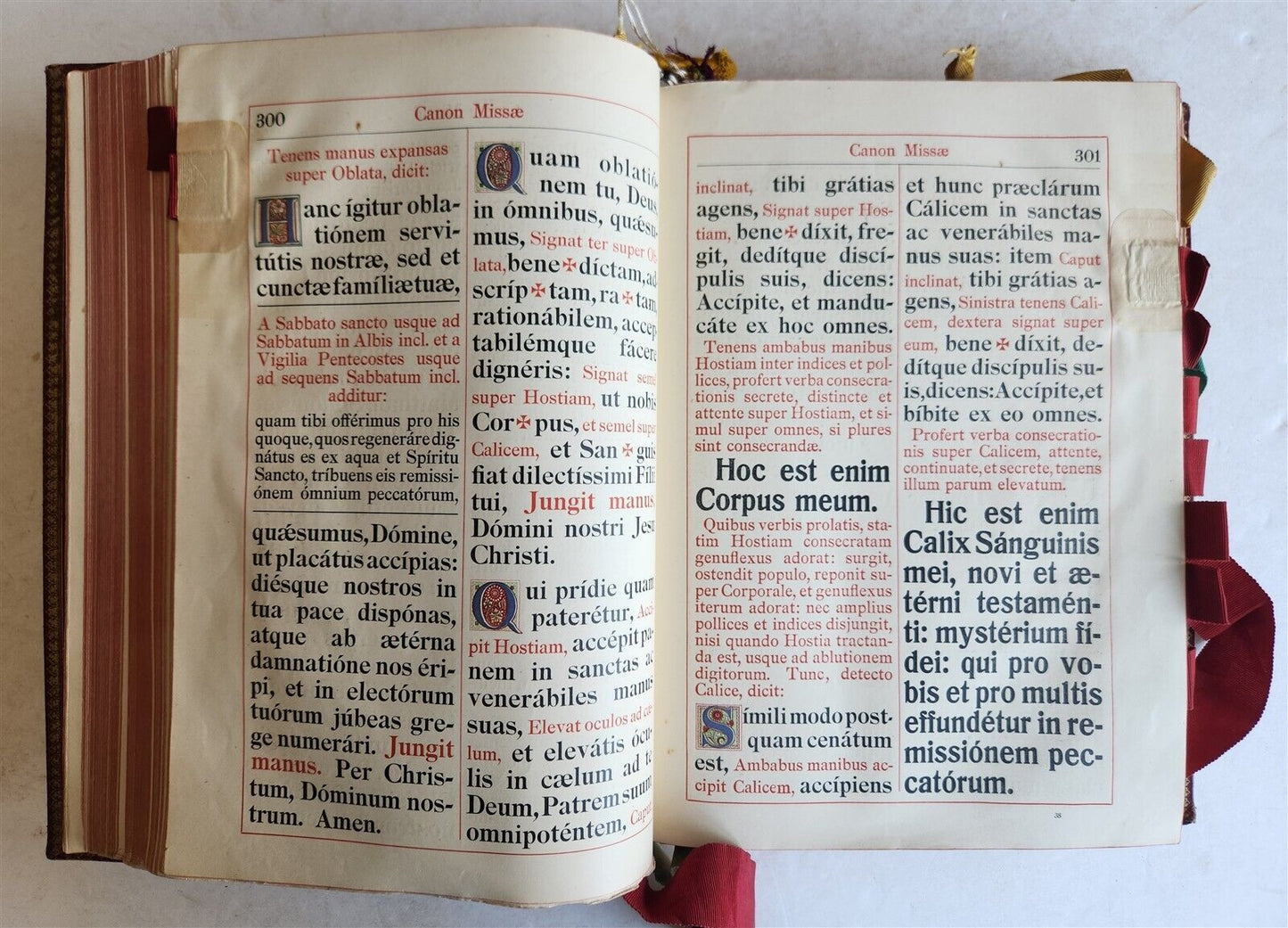 1929 MISSALE ROMANUM antique MASSIVE FOLIO FINE LEATHER BINDING