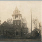 NEW PHILADELPHIA OH CHURCH ANTIQUE REAL PHOTO POSTCARD RPPC