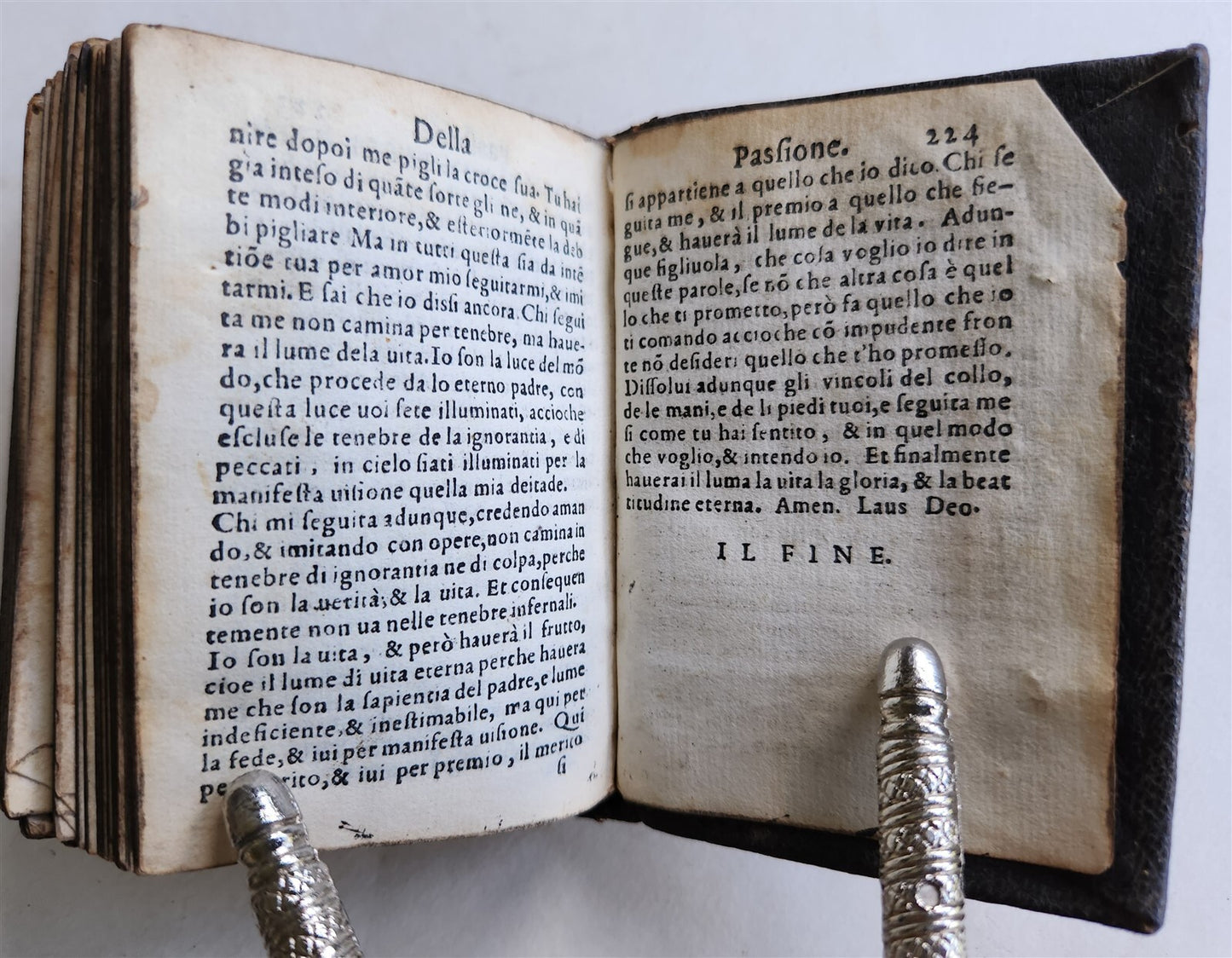 1563 Pharetra Divini Amoris antique 16th CENTURY BINDING Treasury of Divine Love