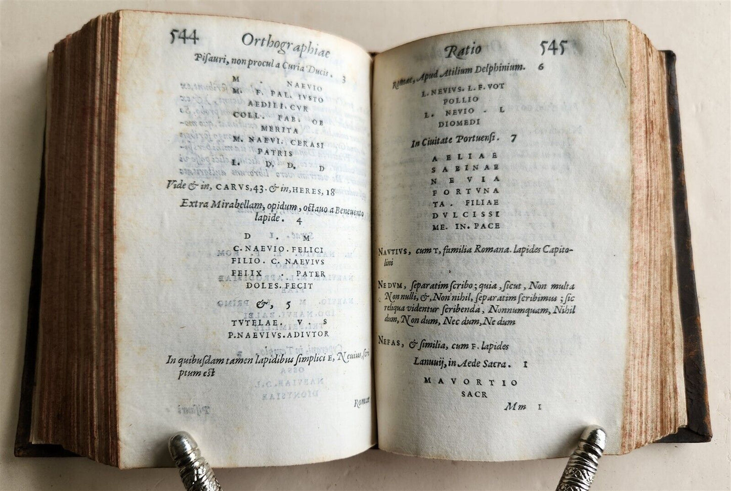1566 ALDINE PRESS ORTHOGRAPHIAE RATION Ab. ALDO MANUTIO antique 16th CENTURY