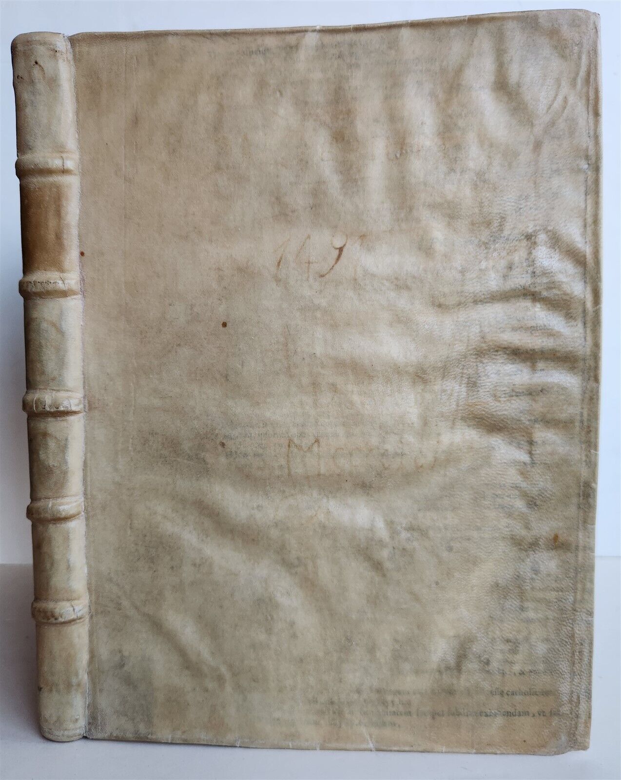 1521 POST-INCUNABULA COMMENTARY of PSALMS by Ludolph of Saxony antique VELLUM