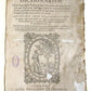 1585 LATIN DICTIONARY by AMBROSII CALEPINI DICTIONARUM antique VELLUM FOLIO