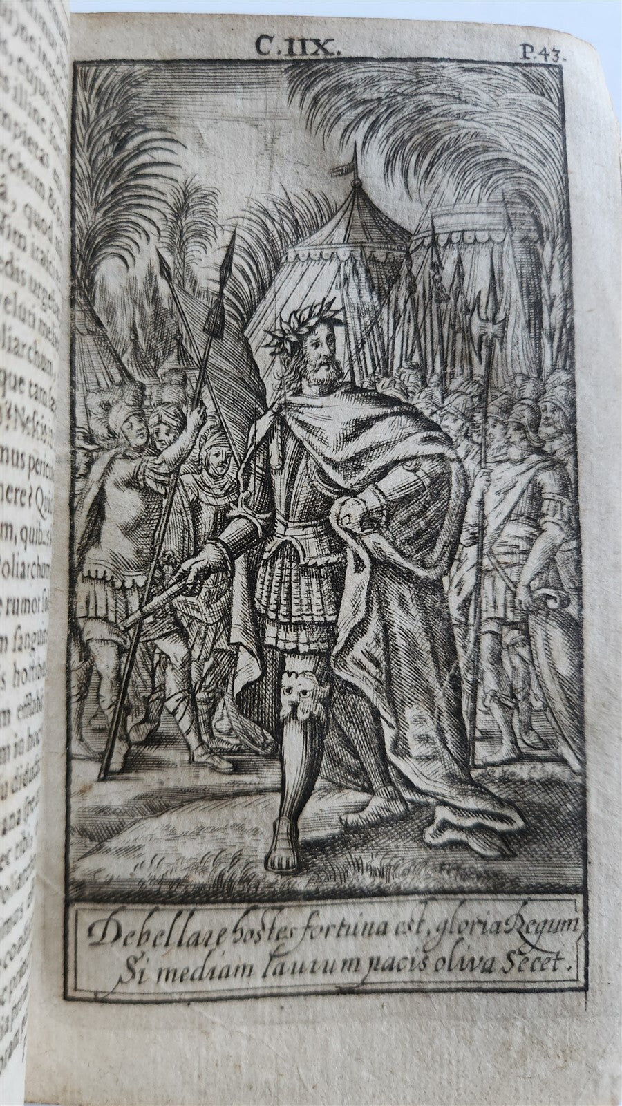 1724 ILLUSTRATED POLITICAL NOVEL antique Joannis Barclaii Argenis
