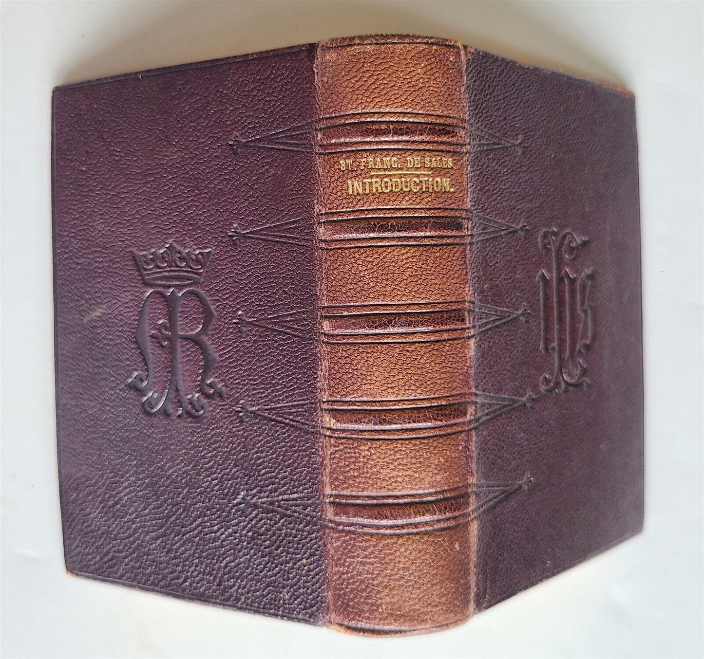 1891 INTRODUCTION A LA VIE DEVOTE antique AMERICAN EDITION in FRENCH