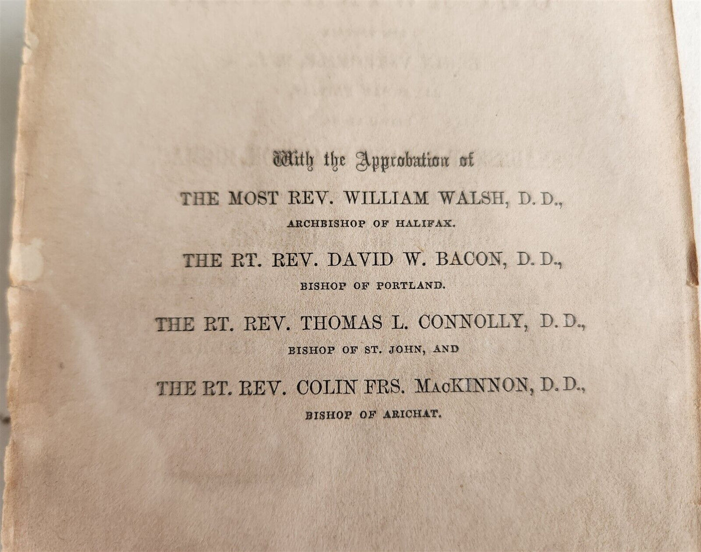 1858 INDIAN GOOD BOOK ABNAKI LANGUAGE antique AMERICANA rare