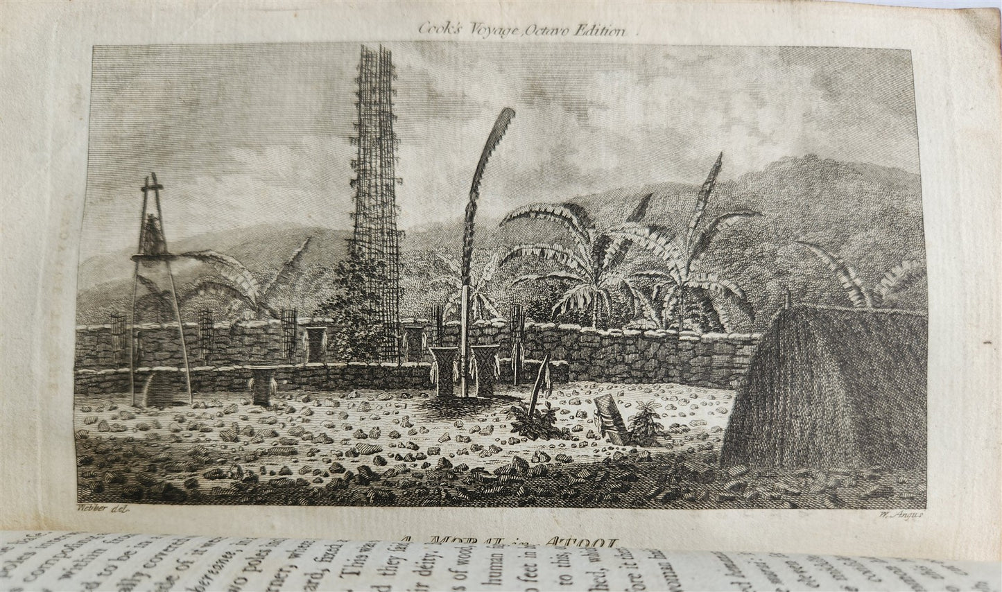 1784 TRAVELS of CAPTAIN JAMES COOK 4 VOLUMES ILLUSTRATED SET antique in ENGLISH