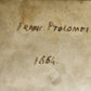 1664 ROMAN CUSTOMS THEATRE CIRCUS WEDDINGS FUNERALS antique FRANCISCUS PTOLEMAUS