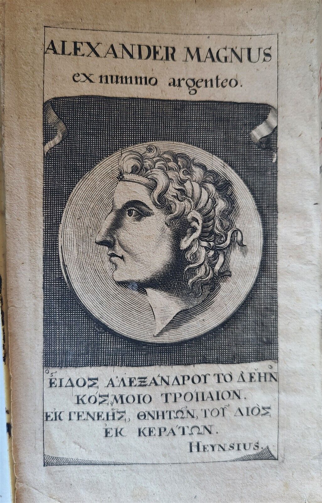 1700 ALEXANDER THE GREAT HISTORY DE REBUS GESTIS ALEXANDRI MAGNI antique VELLUM