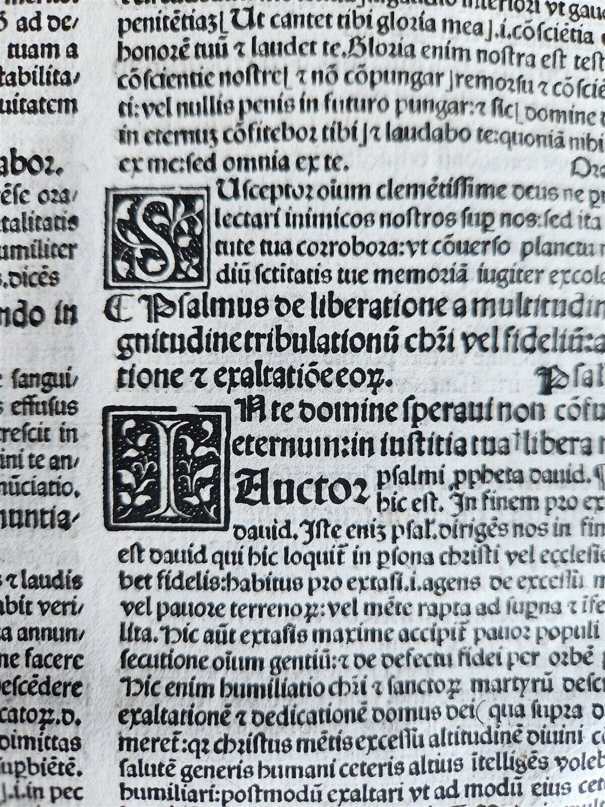 1521 POST-INCUNABULA COMMENTARY of PSALMS by Ludolph of Saxony antique VELLUM
