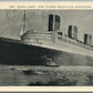 QUEEN MARY SHIP NEW CUNARD WHITE STAR SUPERLINER ANTIQUE POSTCARD