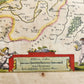 1640 MAP of FRANCE LOUDONOIS by WILLEM BLAEU antique AUTHENTIC hand colored
