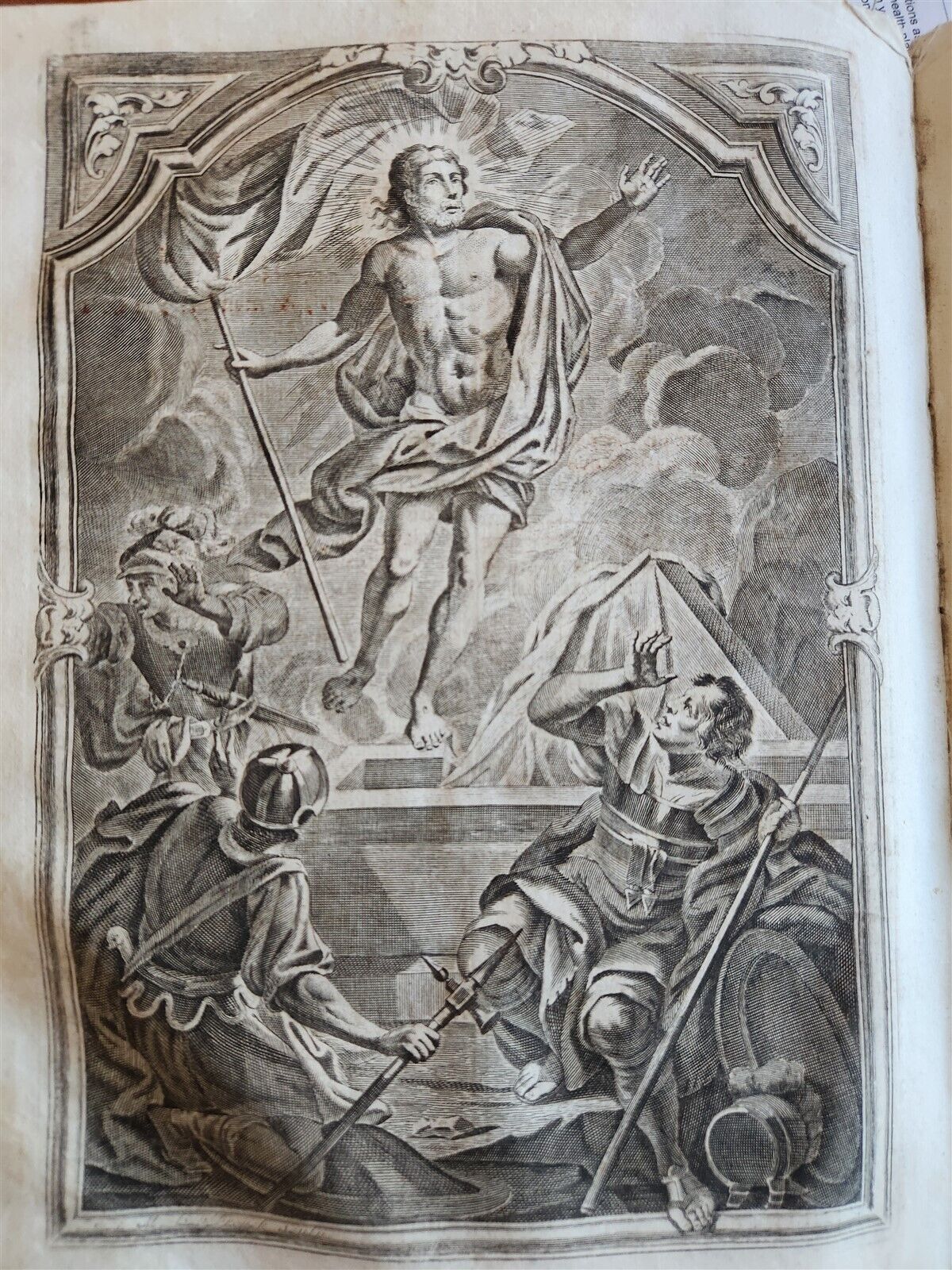 1760 MISSALE ROMANUM antique VELLUM BOUND FOLIO