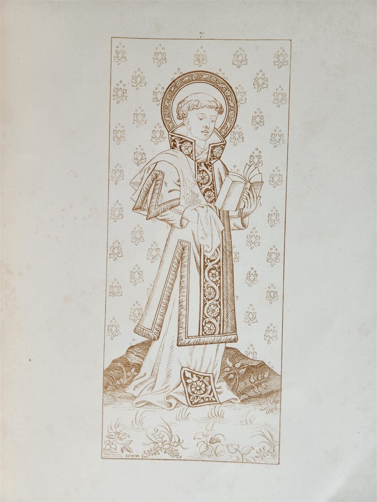 1867 ILLUSTRATIONS of the ROOD SCREEN in RANWORTH antique ILLUSTRATED FOLIO