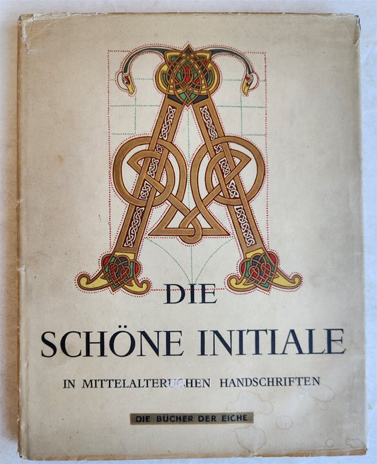 1943 ART ALBUM ANTIQUE BOOKS INITIALS ILLUSTRATED in GERMAN